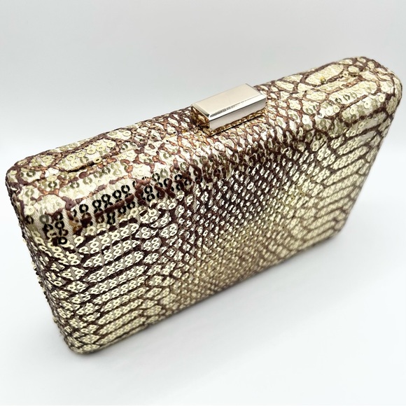 Tasha from Nordstrom Gold Sequin Evening Clutch - Picture 6 of 13